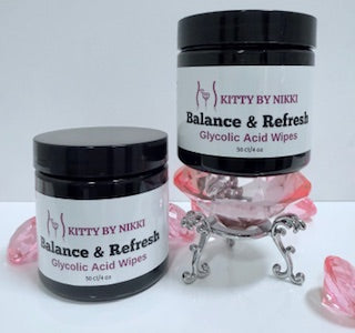 2 PACK BALANCE & REFRESH GLYCOLIC ACID WIPES