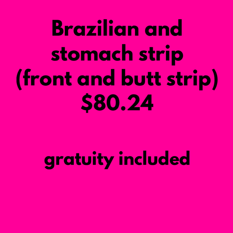 BRAZILIAN & STOMACH STRIP (front & butt strip)