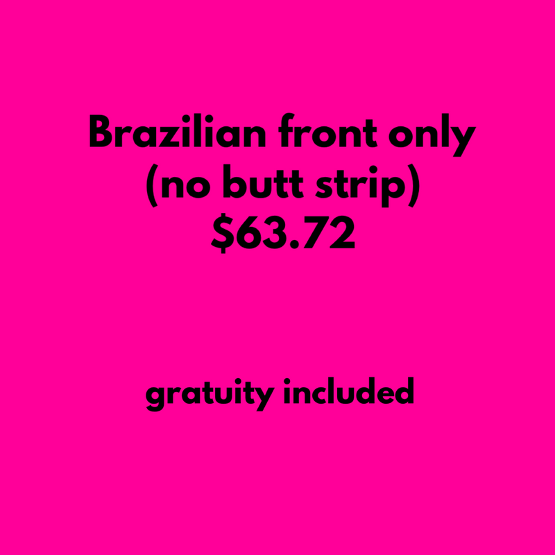 BRAZILIAN FRONT ONLY (no butt strip)